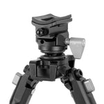 Vanguard Equalizer 3QS C Carbon Shooting Bipod | Quick-Release Picatinny Rail Hunting Bipod