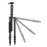 VEO 3 GO 204AB (Gen 2) Aluminum Travel-Size Camera & Video Tripod w/ Ball Head