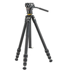 VEO 5 264AV-14 Aluminum Tripod with Counterbalancing Video Head for Cameras, Optics & Smartphones