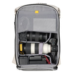 Vanguard VEO Lite B25L Camera & Everyday Backpack (Cream) – Fits Full-Frame Camera with 70–200mm Attached + 3–4 Lenses, 16