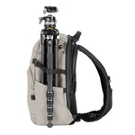 Vanguard VEO Lite B20L Camera & Everyday Backpack (Cream) – Fits Full-Frame Camera with 70–200mm Attached + 3 Lenses, 14