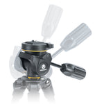 Vanguard Vesta 233APU Aluminum Tripod Kit w/ Pan Head and U-Yoke Shooting Rest